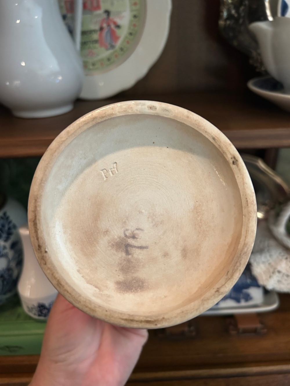 Antique Felix Potin Paris Confitures Large Crock - PRICE IS FIRM - Picture 7 of 8